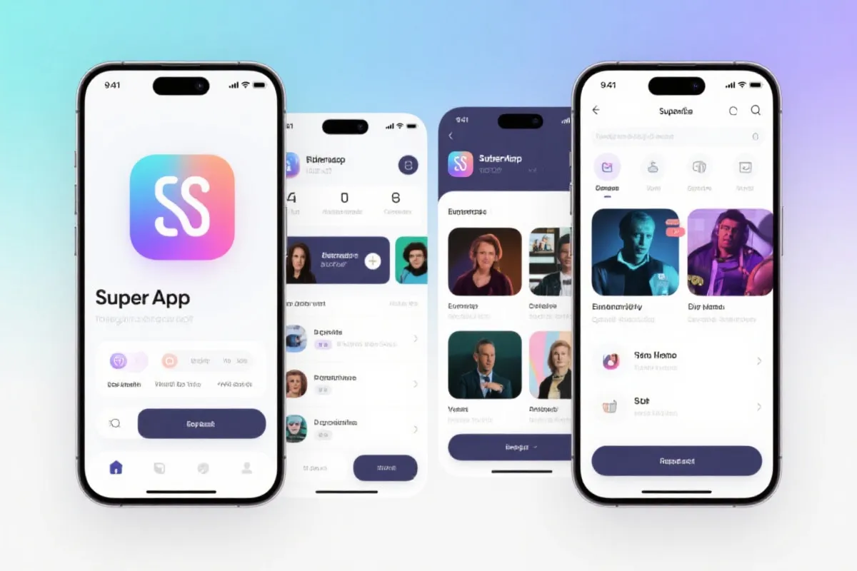 移动端娱乐中心界面示意图