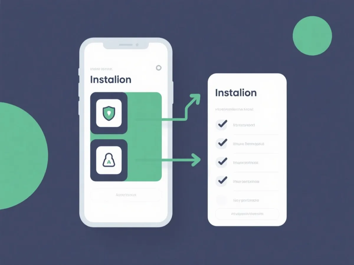 APP安装步骤示意图
